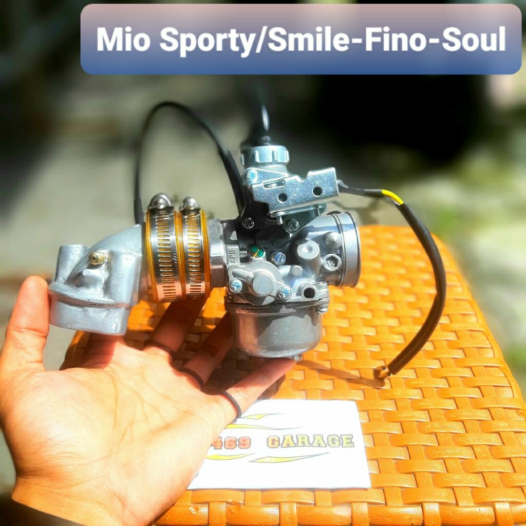 Karburator Supra X 125/Kharisma+Intake Manipol Mio Sporty-Smile,Mio Fino,Mio Soul Karbu