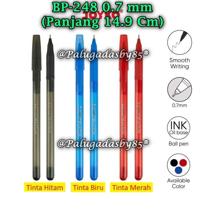

(1 Biji) GROSIR Bolpen JOYKO BP-248 Suma 0.7 mm / Ball Pen Pulpen Pena Joyko BP-248 Suma (1 Biji)