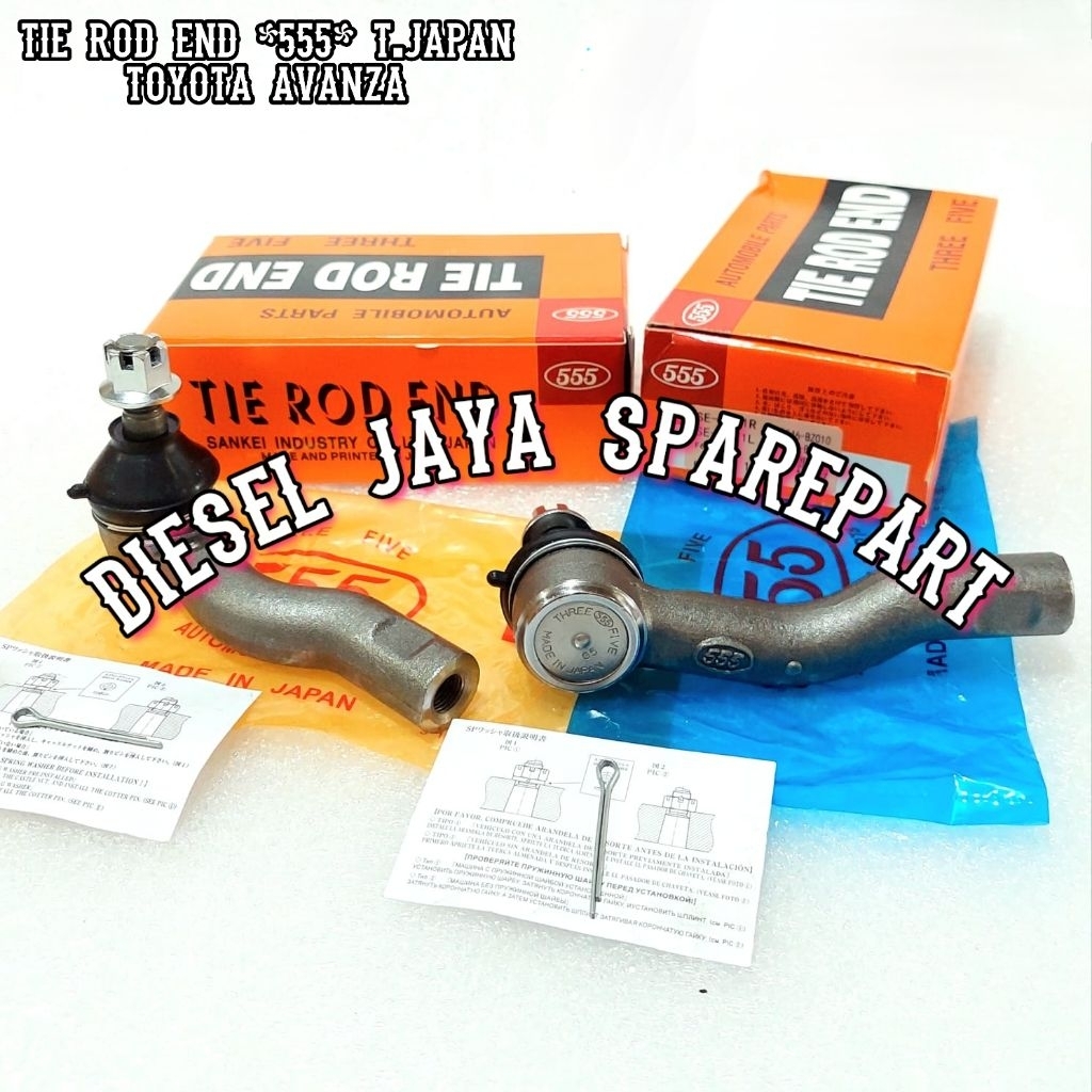 TIE ROD 555 JAPAN ORIGINAL TOYOTA AVANZA 1SET