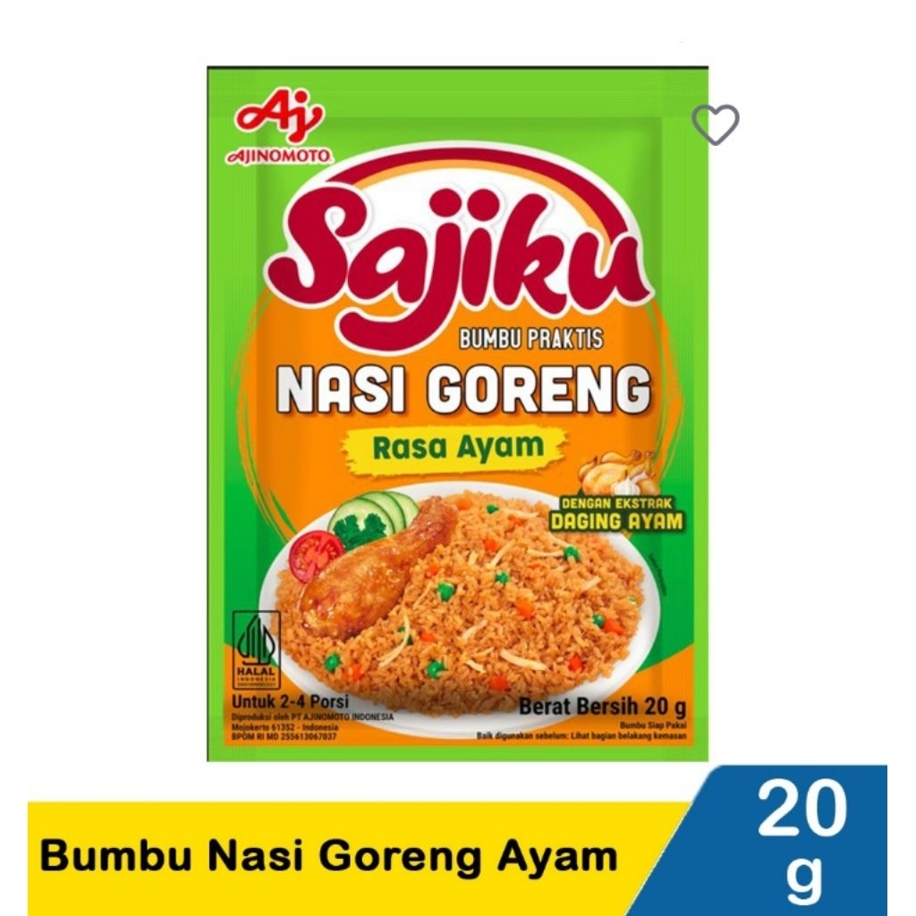 

Ajinomoto Bumbu Nasi Goreng Sajiku Ayam20G
