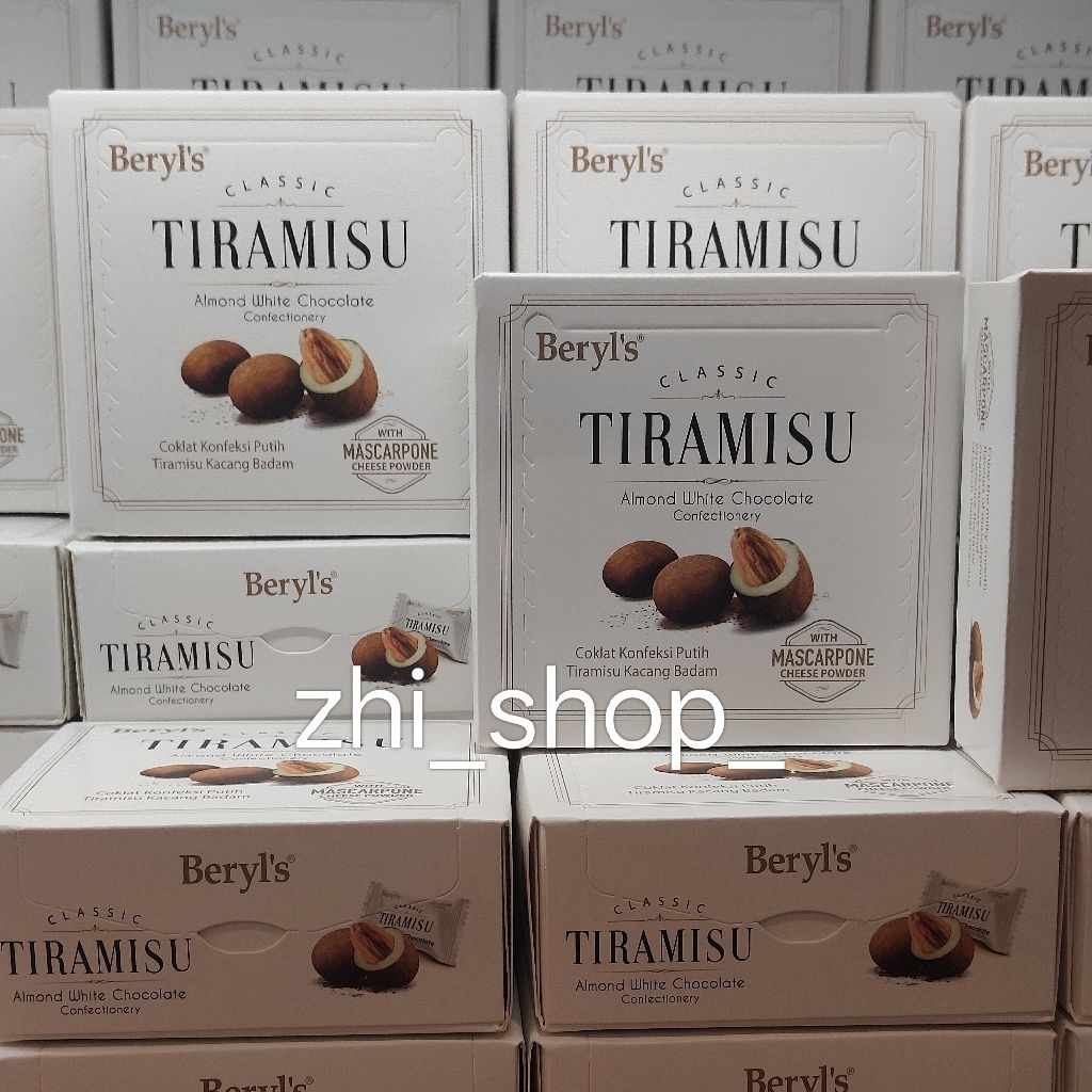

Beryl's Tiramisu Almond White Chocolate 65 gram