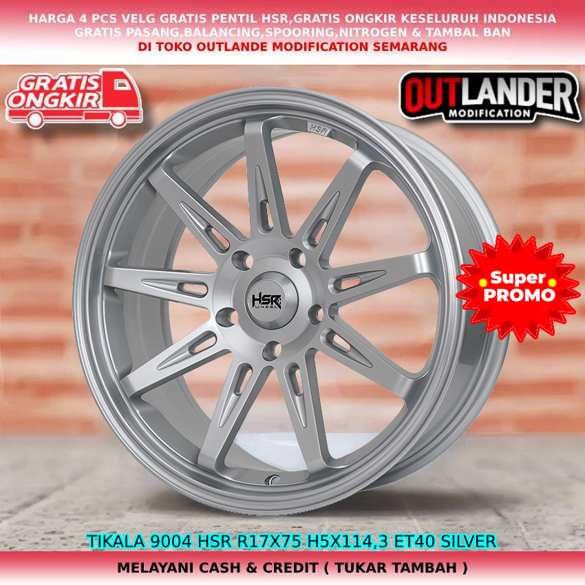 pelek racing ring17 untuk mobil Camry Ertiga Silvia Xtrail Delica Expander dll hsr tikala ring17