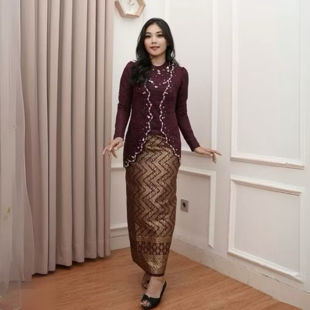 kebaya modern/kebaya rok songket mewah elegan/kebaya wisuda/kebaya pesta kondangan/kebaya terbaru