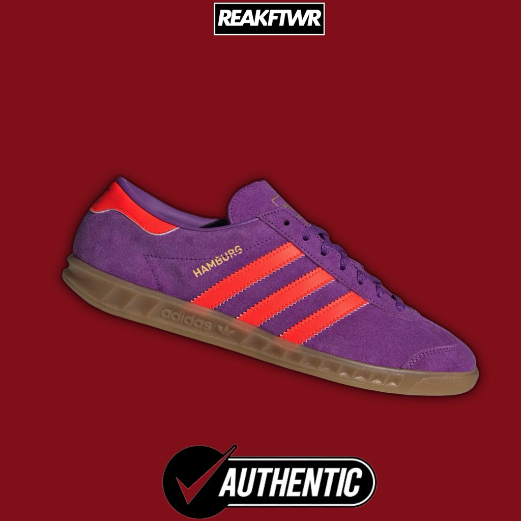 Adidas Hamburg Active Purple Solar Red W 100% Authentic [JS0679]