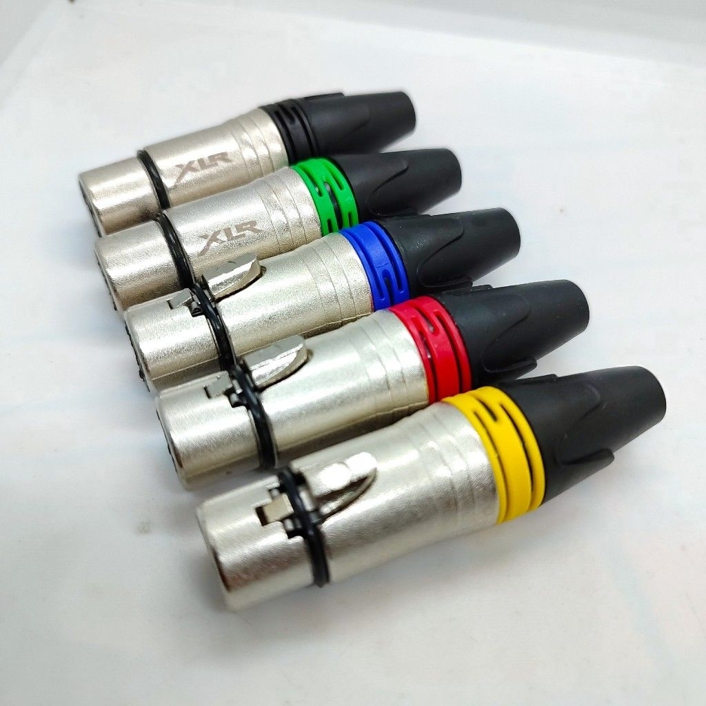 jeck canon jek audio XLR Female /Male geisler mudah di solder bagus jek audio