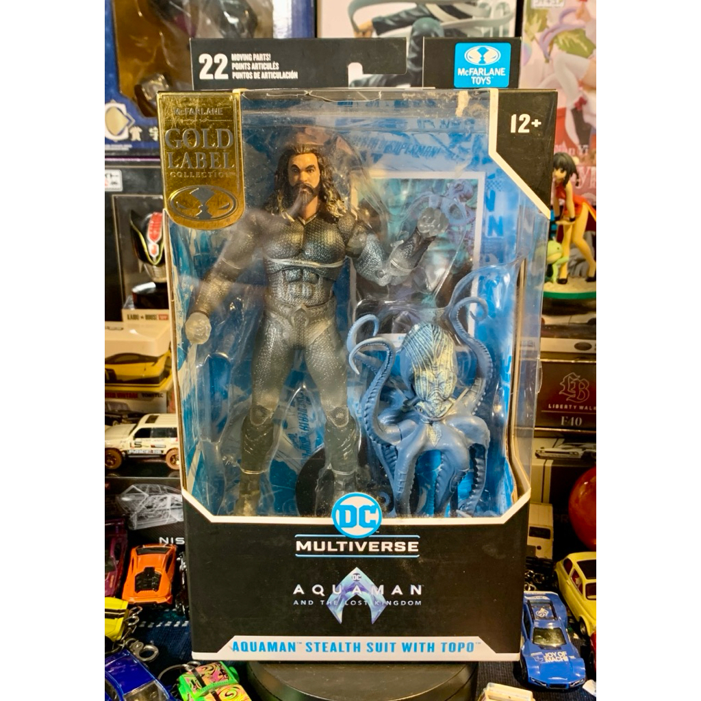McFarlane Toys DC Multiverse Aquaman Stealth Suit W Topo Lost Kingdom GOLD LABEL