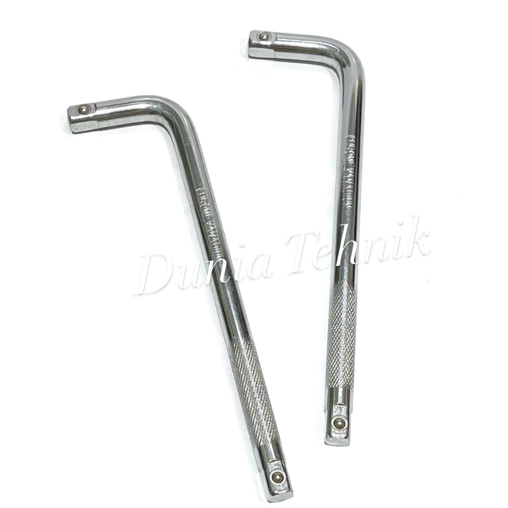 Stang Kunci Sok L 10” Gagang Kunci Sok L 10 Inch Chrome Vanadium Handle Sok Sock Shock L Kunci Sok S