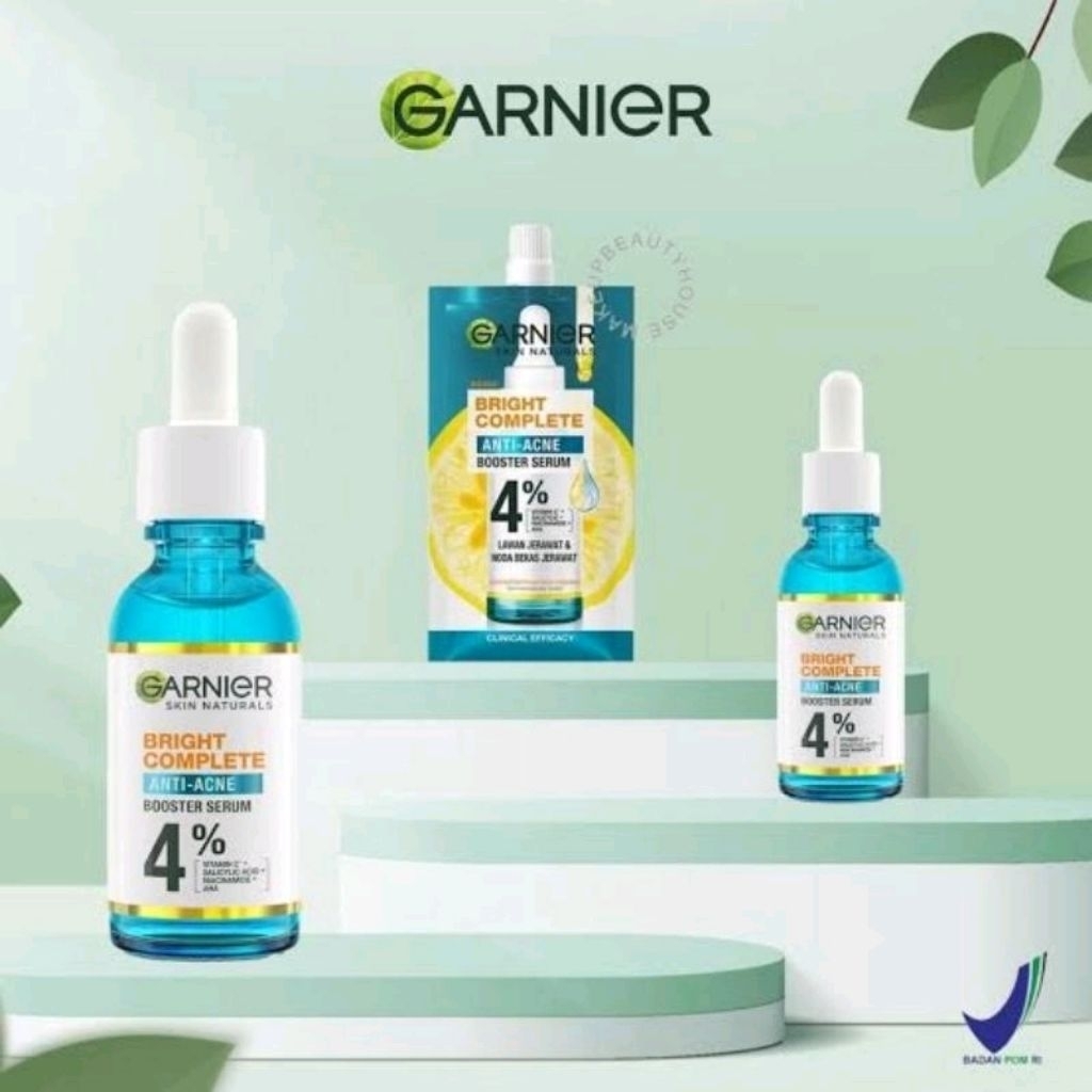 GARNIER BOOSTER SERUM BRIGHT COMPLETE ANTI ACNE SERUM