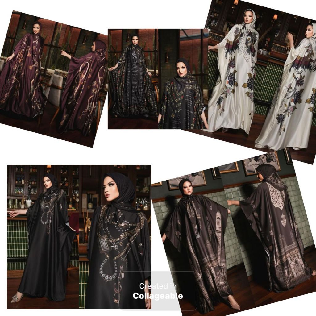 TAJMAHAL Gamis Kaftan Sutra Wanita Original