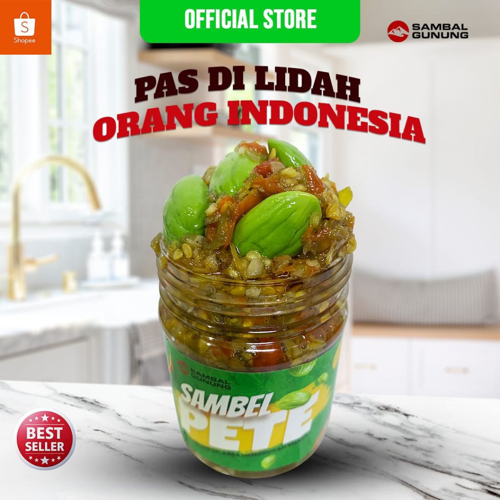 

Sambal Gunung - Rasa Sambal Pete, Isi Pete Lebih Banyak, Pedas, Gurih - Ukuran100 gram