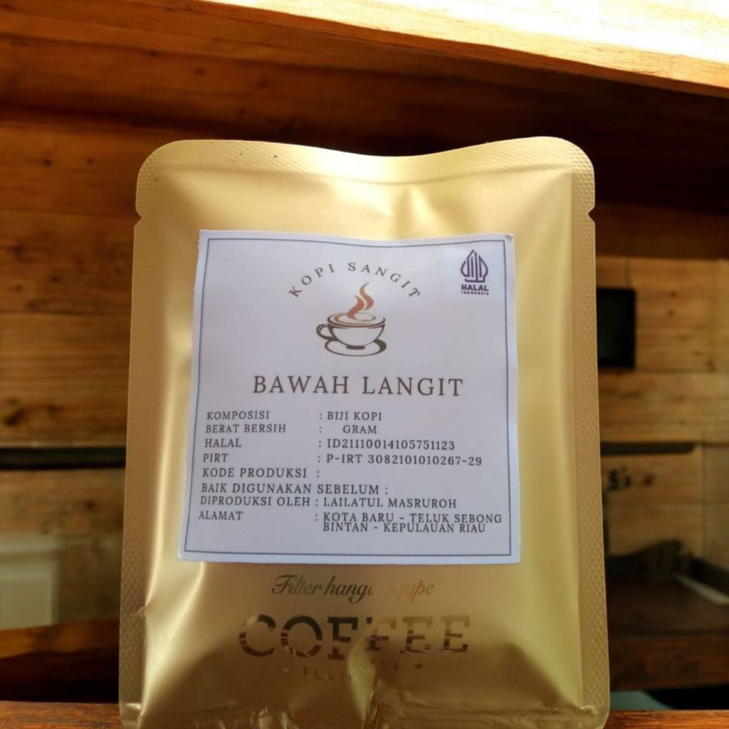 

Kopi Robusta Organic with hanging filter