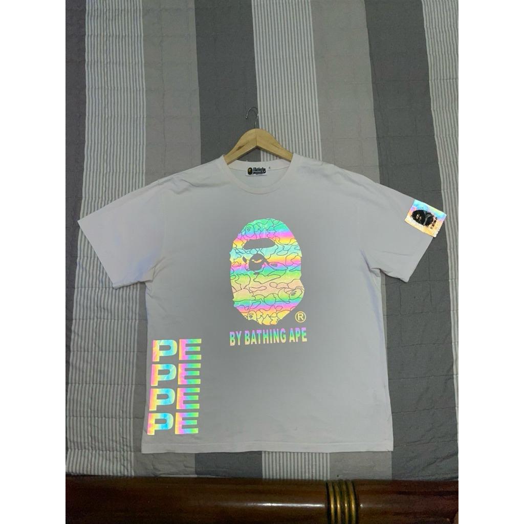 Kaos bape reflective menyala abang ku