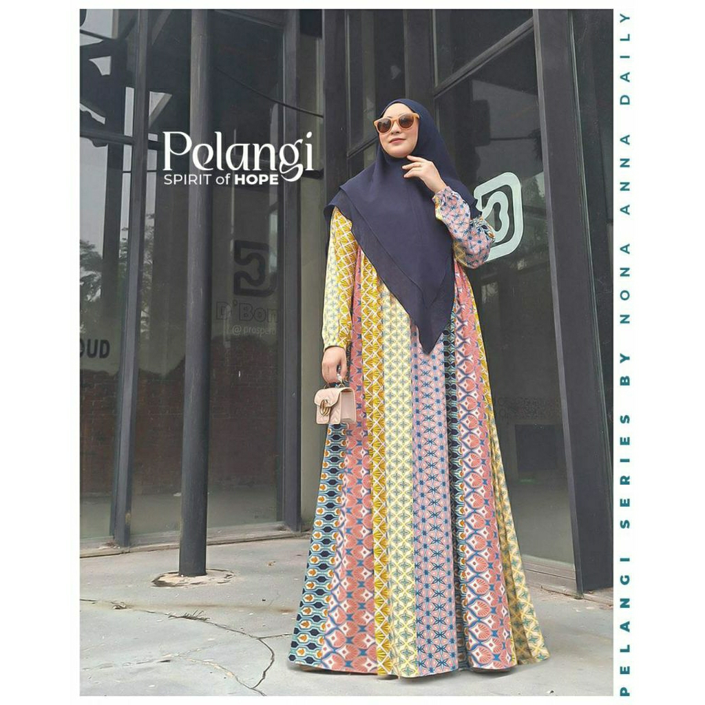 GAMIS PELANGI (ABAYA MOTIF SYARI) BY NONA ANNA DAILY