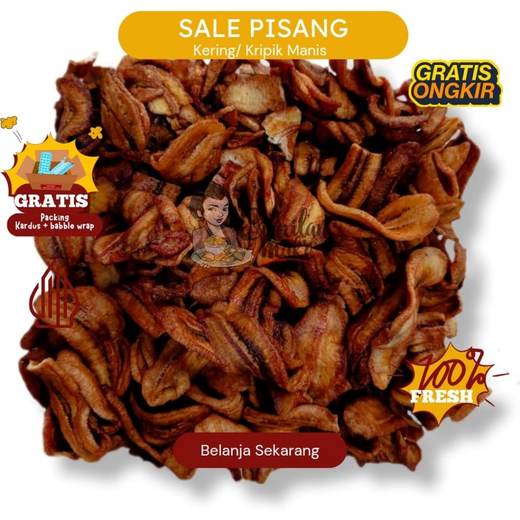 

KERIPIK SALE PISANG KERING | CAMILAN MAK'E | CEMILAN KRIPIK | JAJANA | SNACK KILOAN