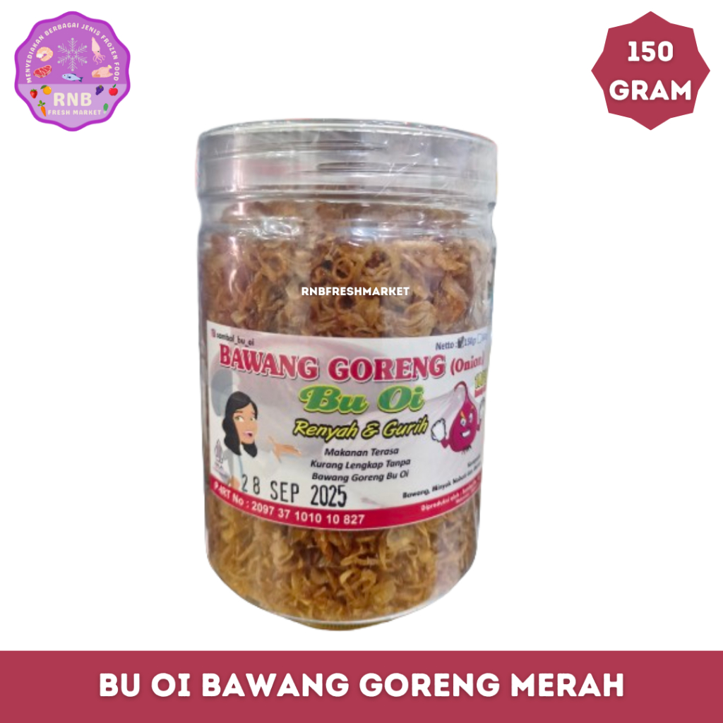 

Bu Oi Bawang Merah Goreng Netto 150 Gram