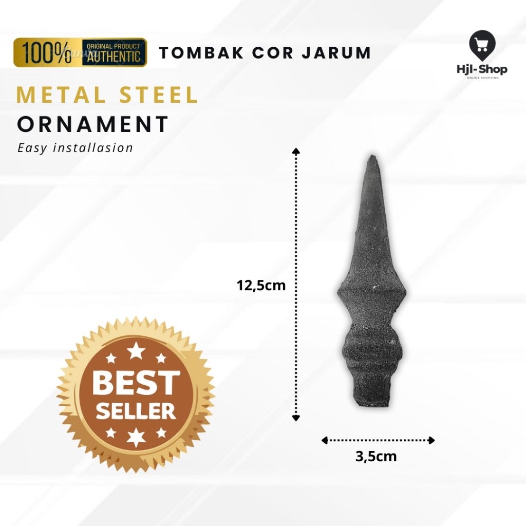 Ornament Pagar Tumbak besi cor | Tumbak Jarum