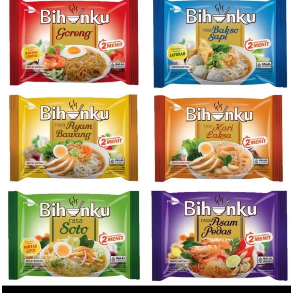 

BIHUNKU All Varian Rasa 55gr - Bihunku Goreng Soto Ayam Bawang