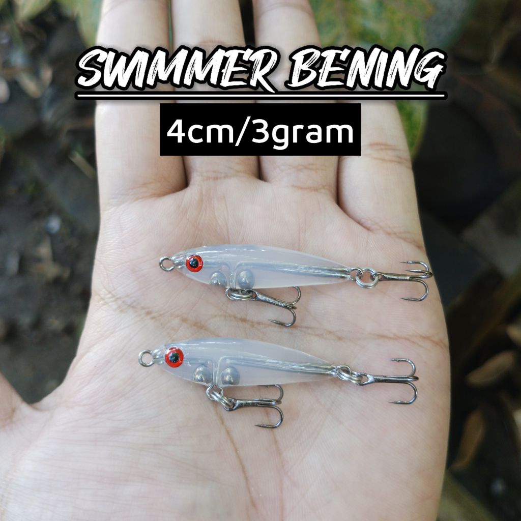LURE CASTING HAMPALA SWIMMER BENING 4CM HANDMADE