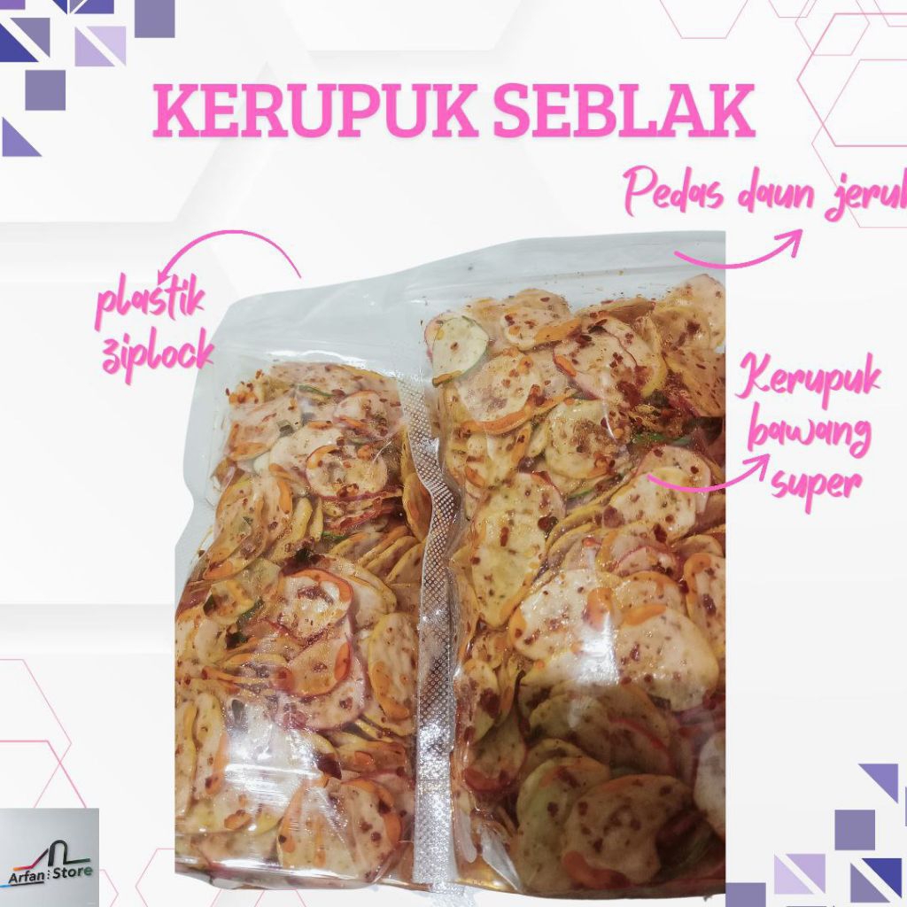 

Seblak Kerupuk bawang Super Pedas Daun Jeruk