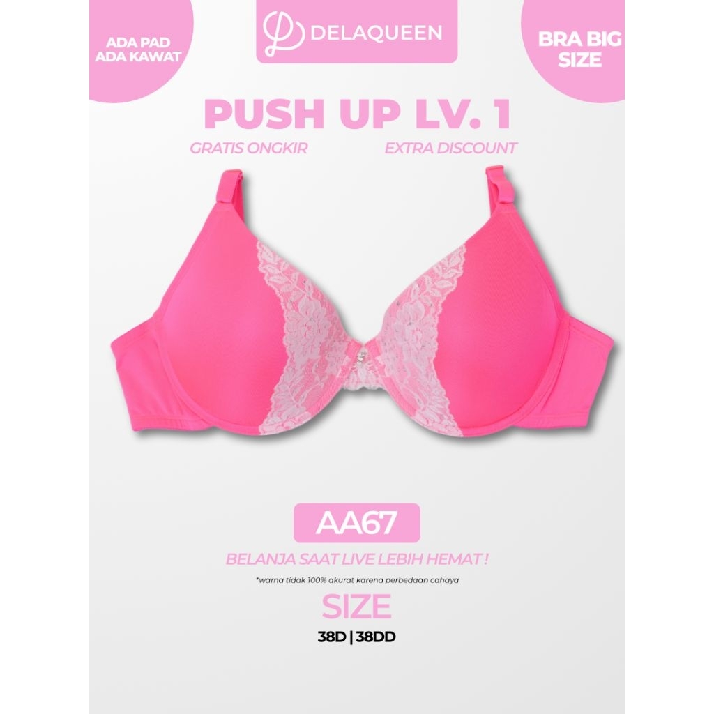 Delaqueen | Bra Big Size Bra Jumbo Bh Big Size 38D 38DD AA67