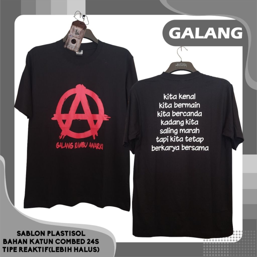 kaos galang rambu anarki baju iwan fals produk gubug fals
