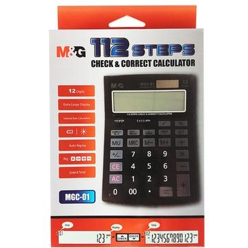 

Kalkulator M&G 112 Steps 12 Digits Check & Correct Calculator ADG98759