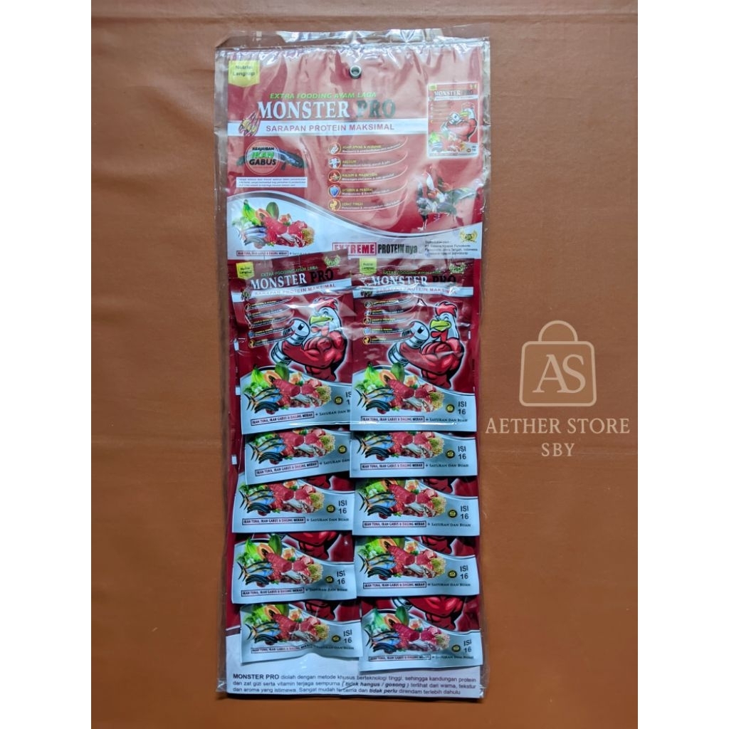 Jamu Ayam Laga MONSTER PRO 1 Renteng