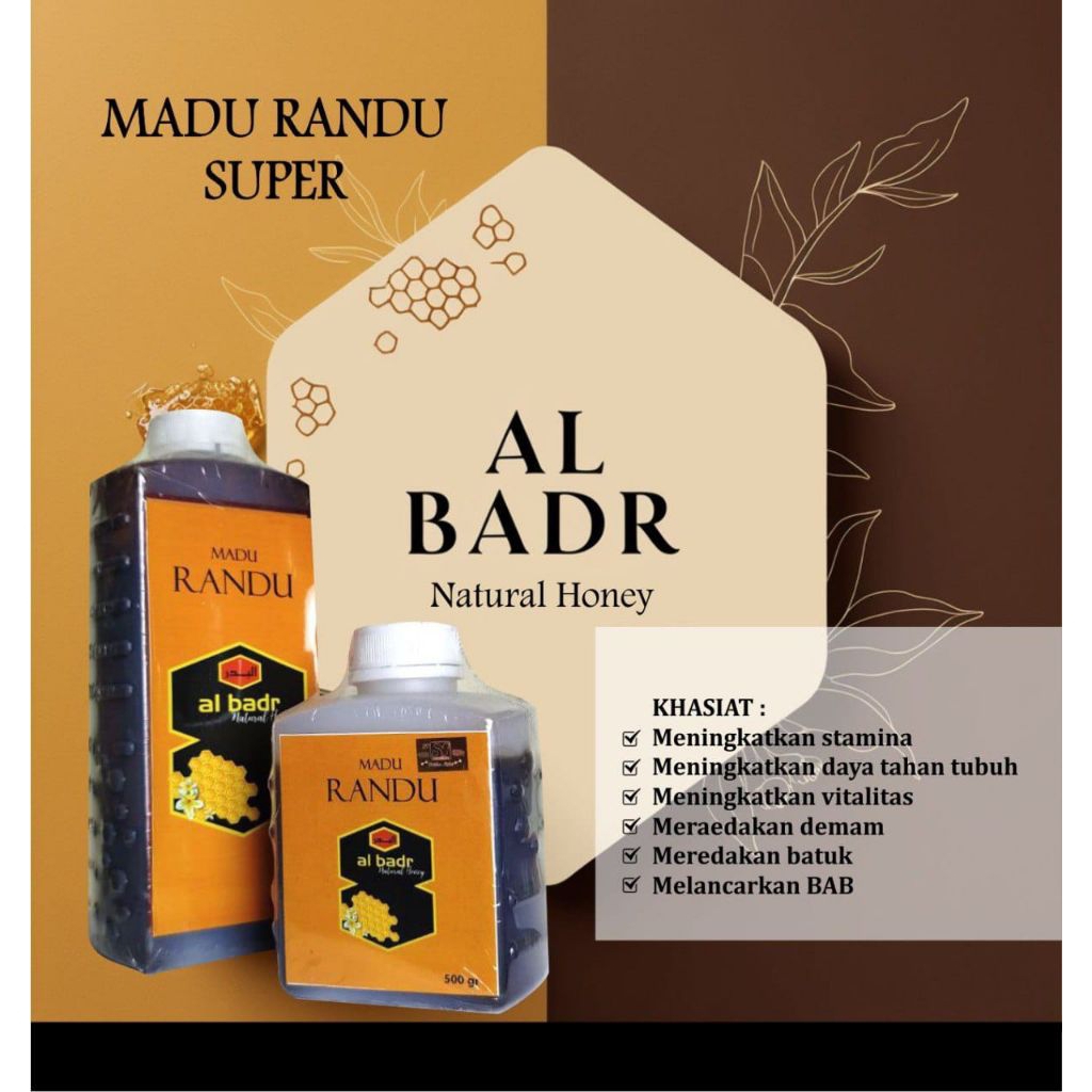 

Madu Randu Al Badr 1000 gr madu asli bunga randu