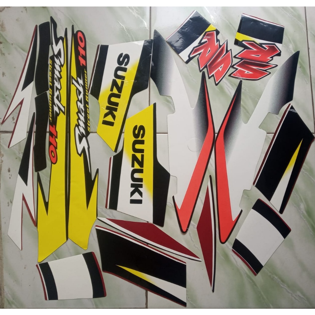 stiker striping motor suzuki smash 2004