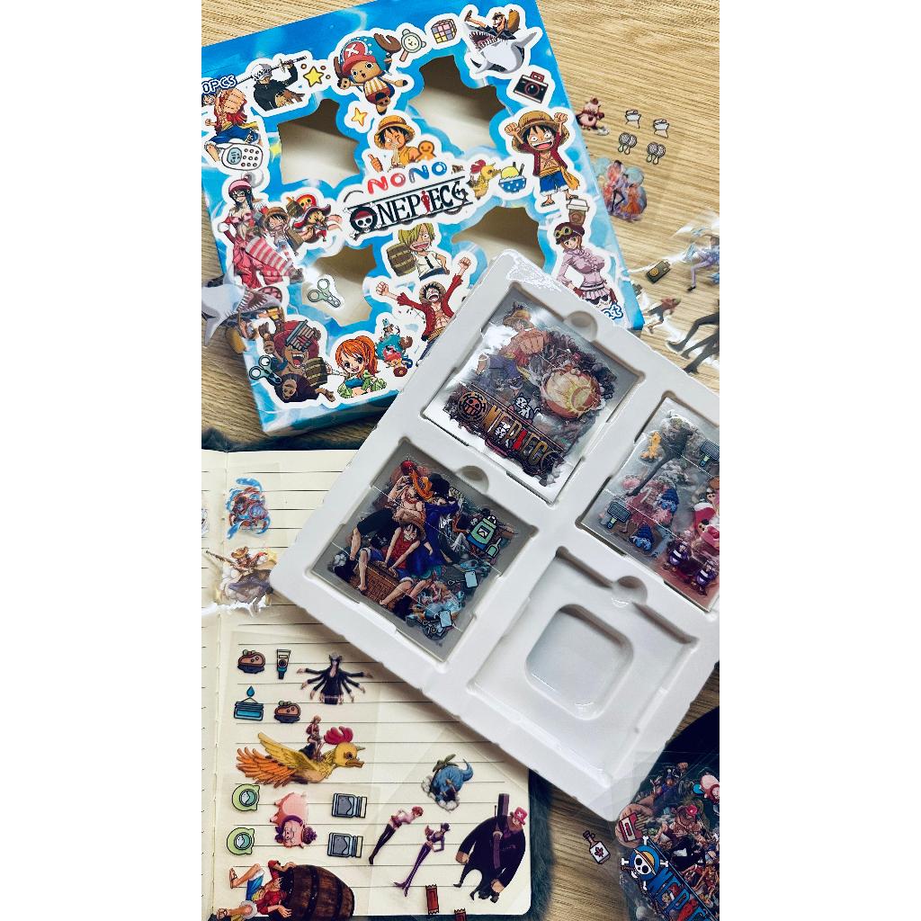 

100 Pcs Stiker Anime One Piece – Luffy & Kru Bajak Laut Topi Jerami – Cocok Buat Koleksi Anime Lovers|KHEMIKO_SHOP