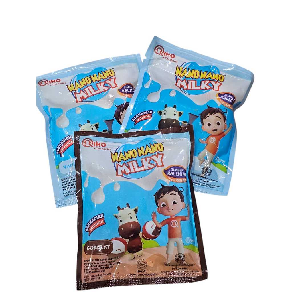 

Nano Nano Milky 12gr Coklat dan Vanila / Permen / Permen Susu