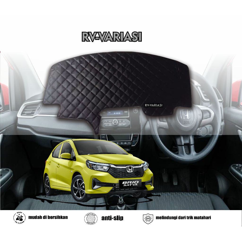 Cover Alas Dashbord Mobil Honda Brio Mobilio Brv 2017-2023 Pelindung Dashbord Mobil Alas Variasi Kar