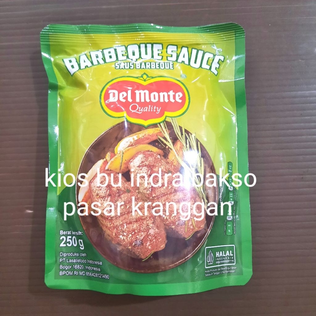 

delmonte bbq 250 gr del monte barbeque barbekiu pouch sauce saus