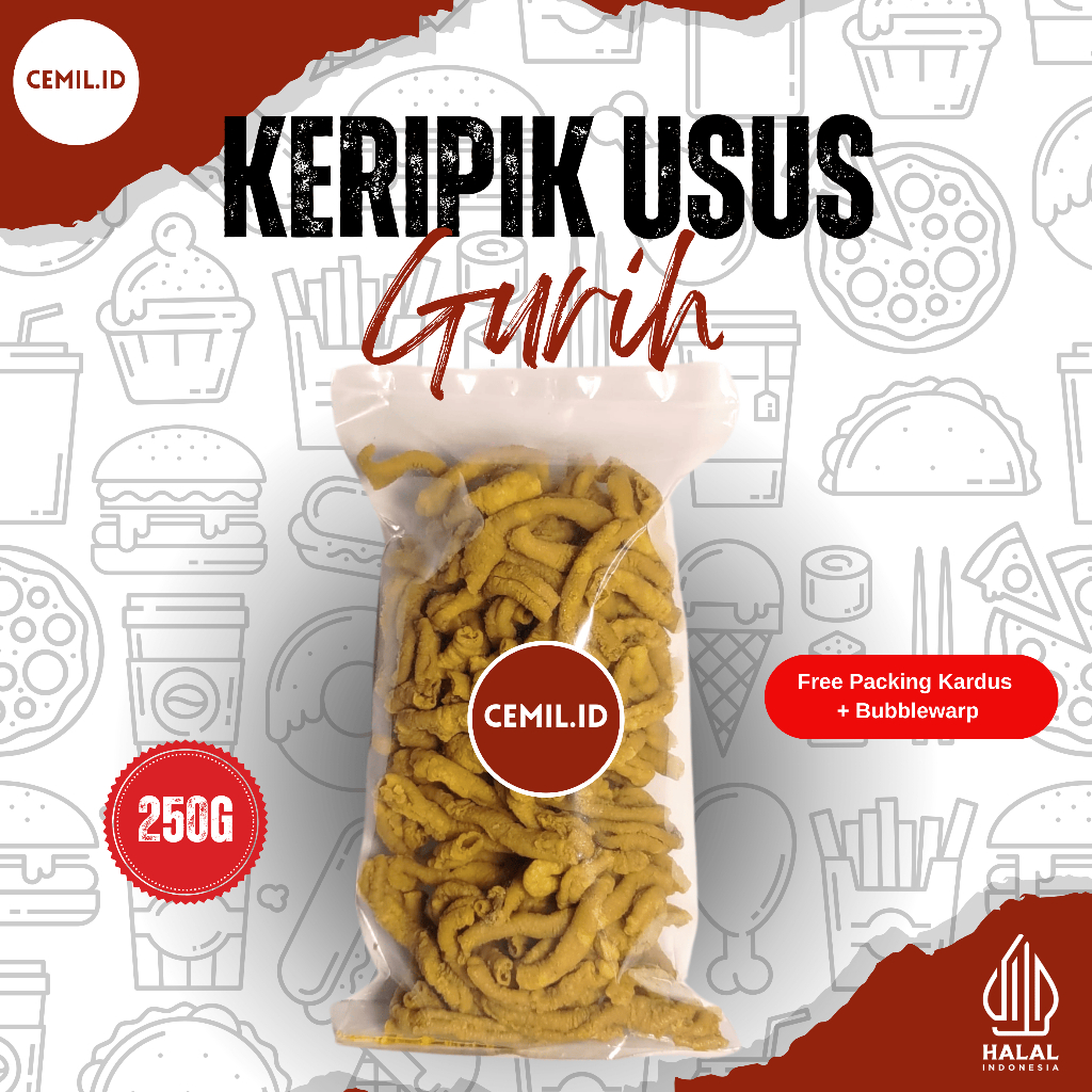

Cemil.id - Keripik Usus Gurih Renyah 250 Gram