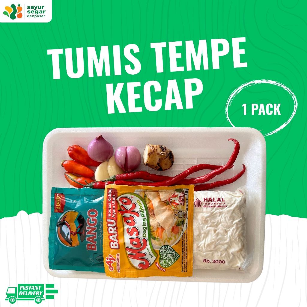 

Paket Tumis Tempe Kecap 1 pack - Sayur Segar Denpasar