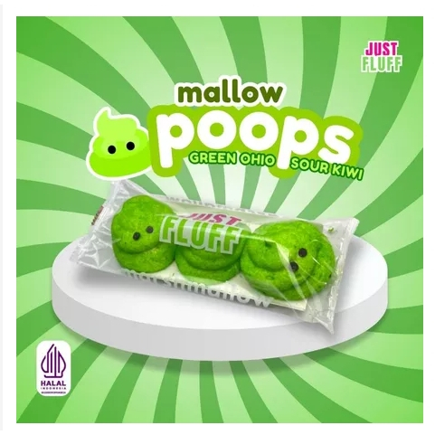

MARSHMALLOW POOPS GREEN OHIO SOUR KIWI JUSTFLUFF [HALAL] [3 PCS]
