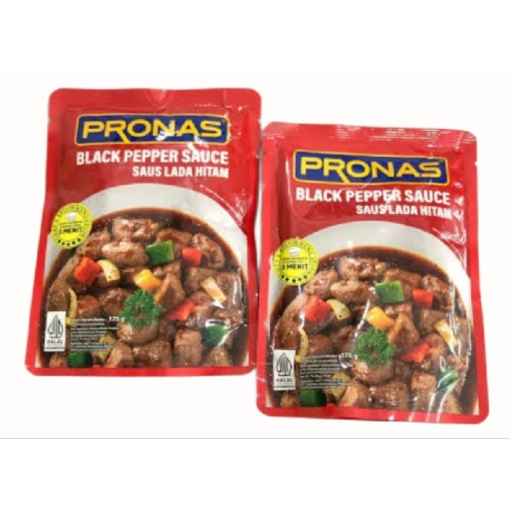 

Pronas Saus Lada Hitam 175gr pronas Black Pepper Sauce