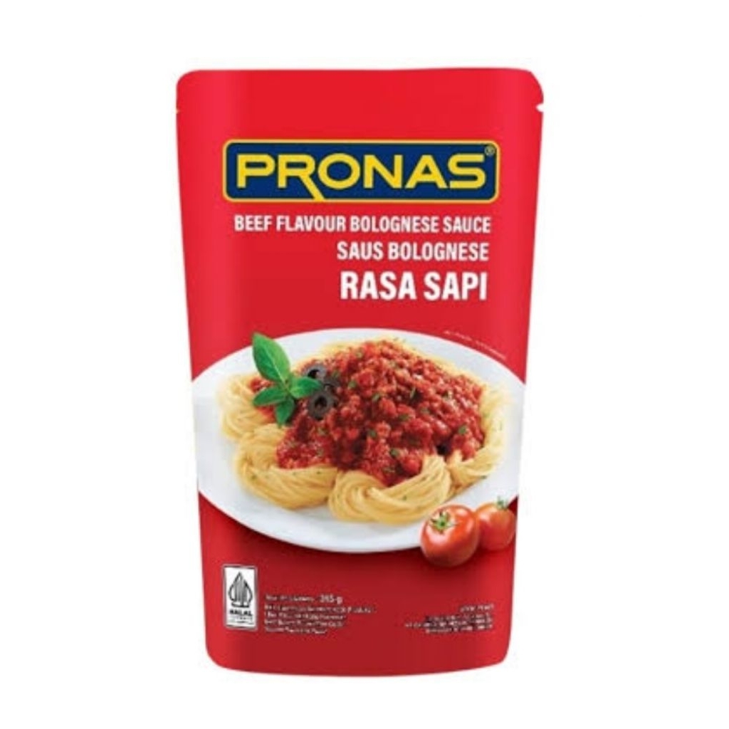 

Pronas Saus Spagetti Bolognese Beef 315gr - Pronas Spaghetti Beff