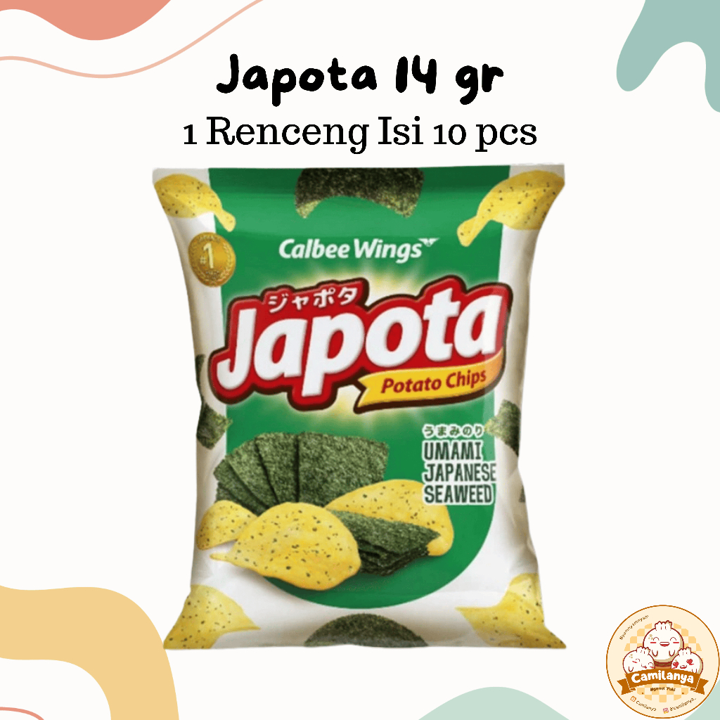 

Japota Potato Chip 14 gr 1 Renceng Isi 10 pcs