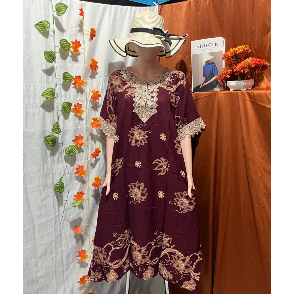 Daster Renda Jumbo Kencana Ungu Label Hitam Daster Kencana Ungu Jumbo Label Hitam Busui