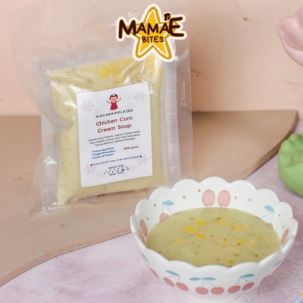 

Macaramel Kids - Chicken Corn Cream Soup | Frozen MPASI NDF Homemade & Bekal Anak Sehat