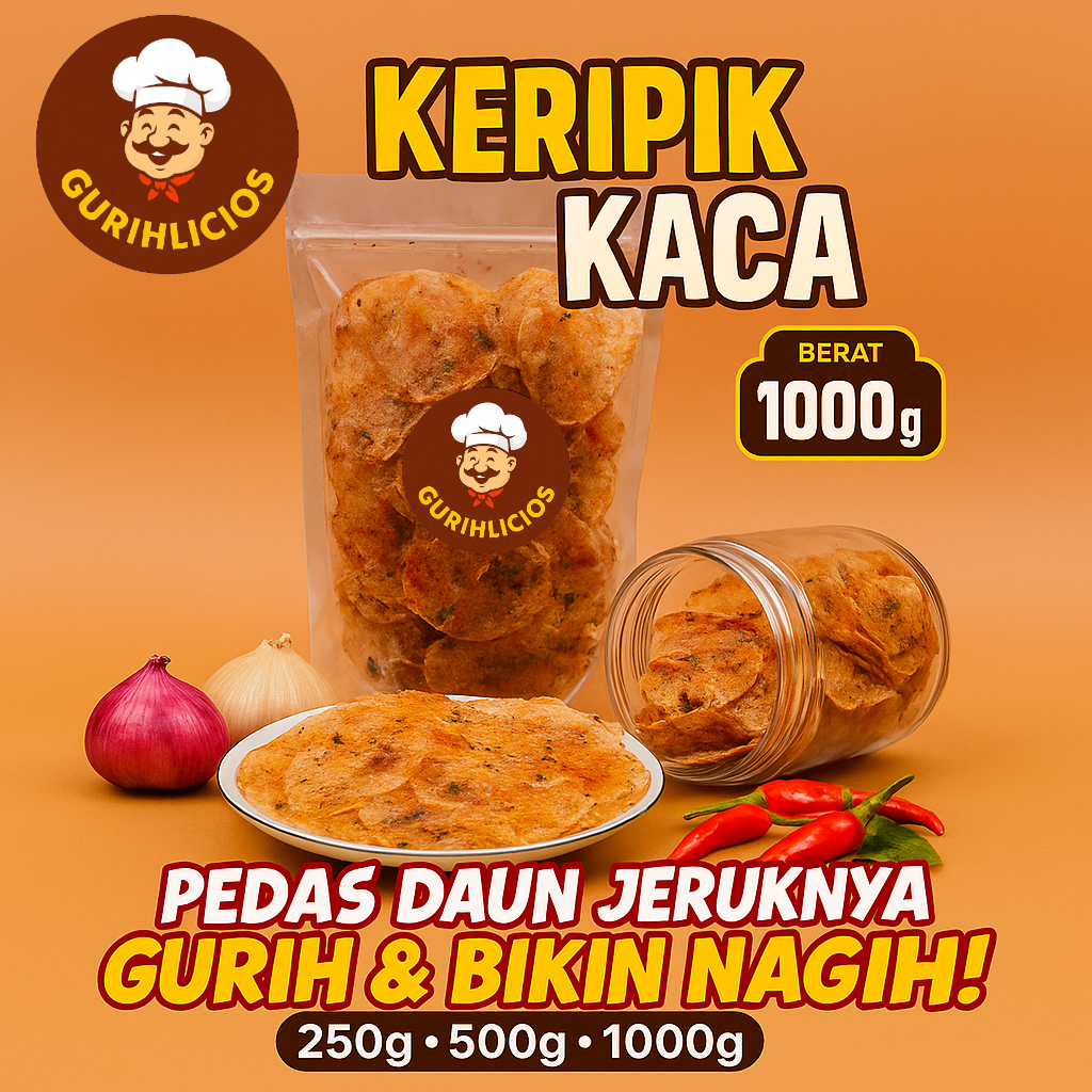 

KRIPIK KACA DAUN JERUK PEDAS GURIH | KERIPIK KACA VIRAL | CEMILAN PEDAS NAGIH TERMURAH
