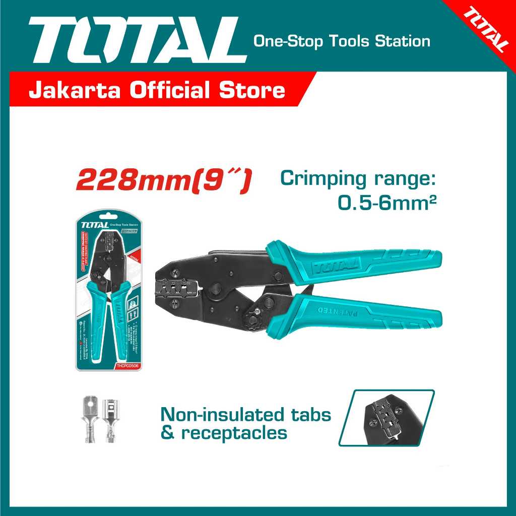 TOTAL Ratchet Crimping Plier THCPC0506