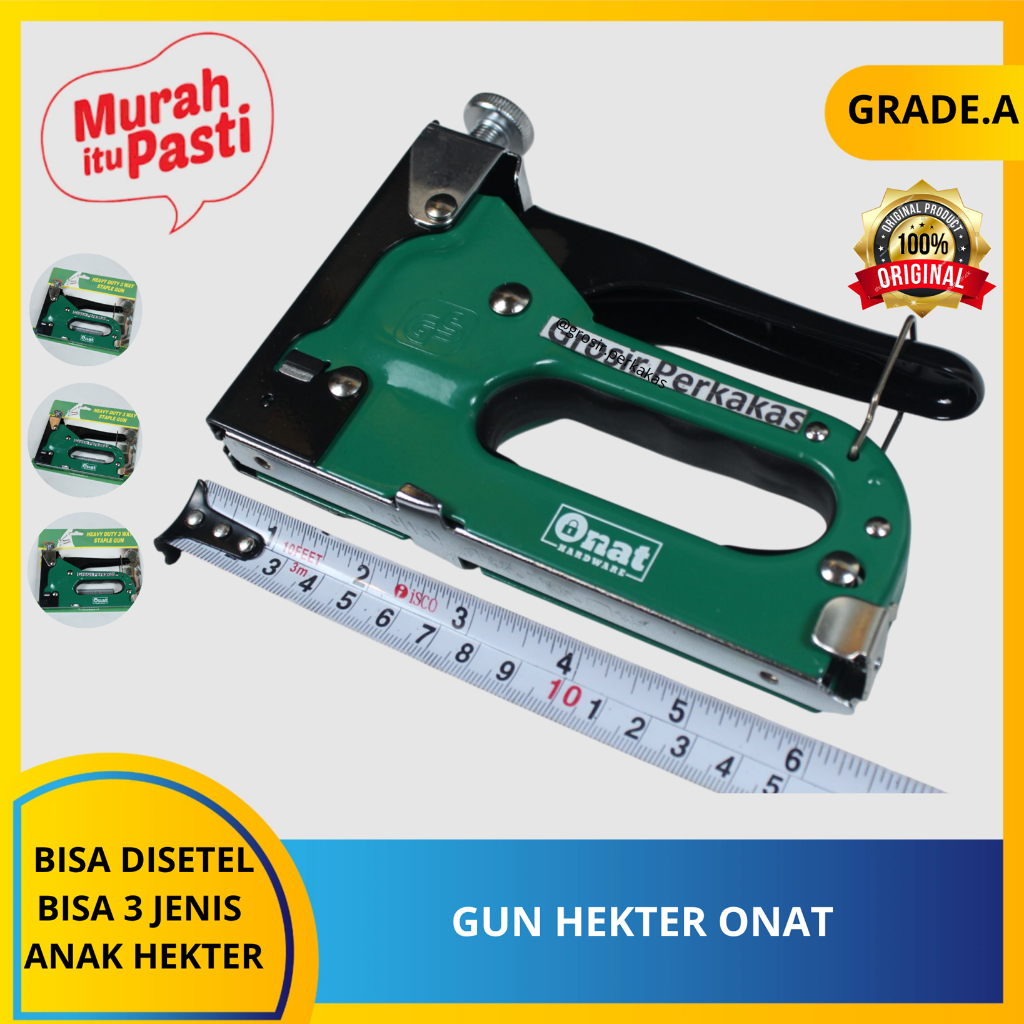 

GUN HEKTER ONAT Stapler Gun / Staples Tembak / Hekter tembak / Steples 4-8mm.[A][#GUN HEKTER & ANAK]
