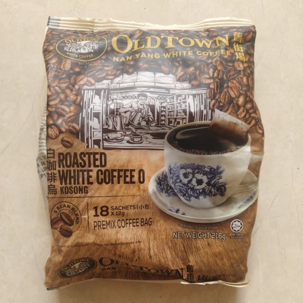 

Oldtown nan yang roasted white coffee o kosong no sugar