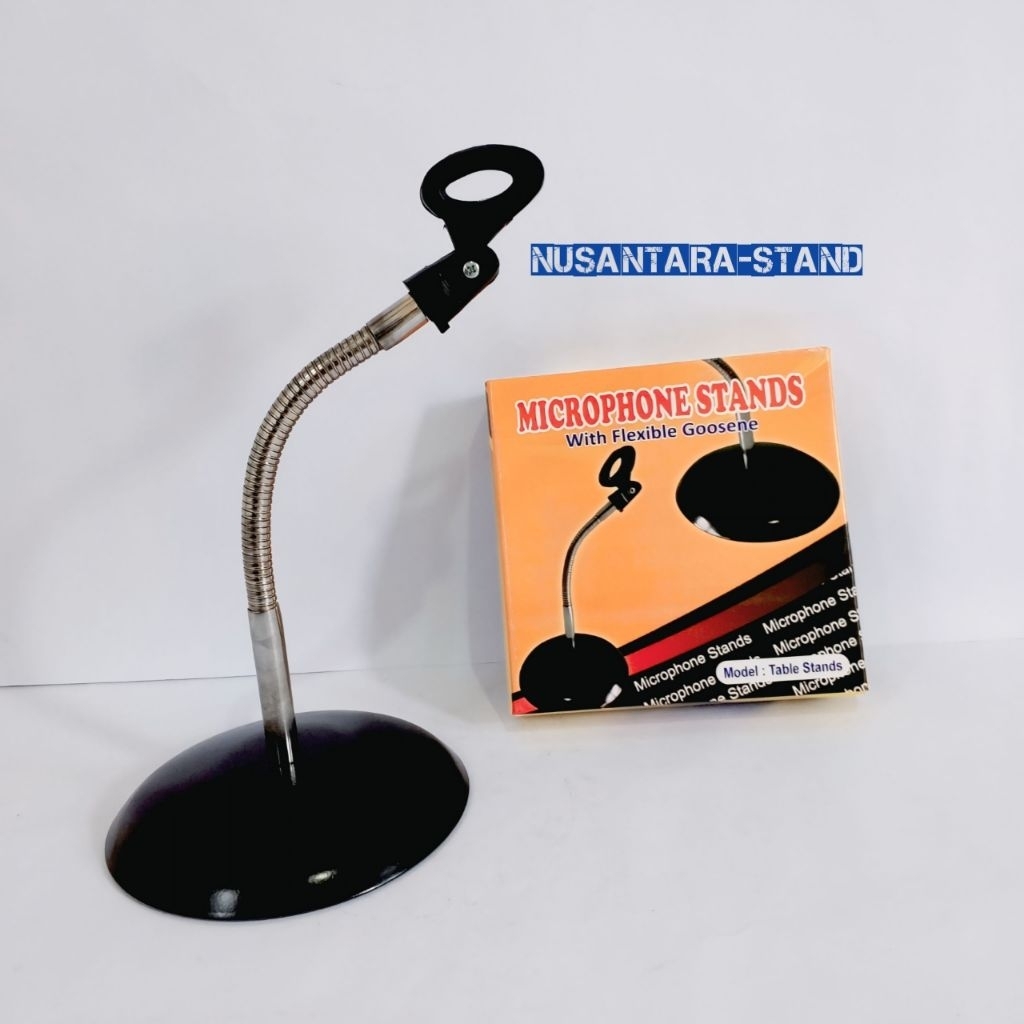 Stand Mic Meja Fleksibel Berkualitas + Holder Mic