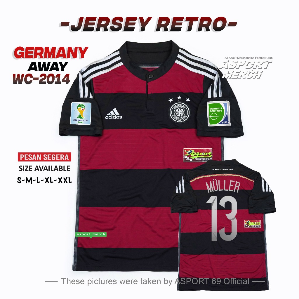 RETRO JERMAN AWAY 2014