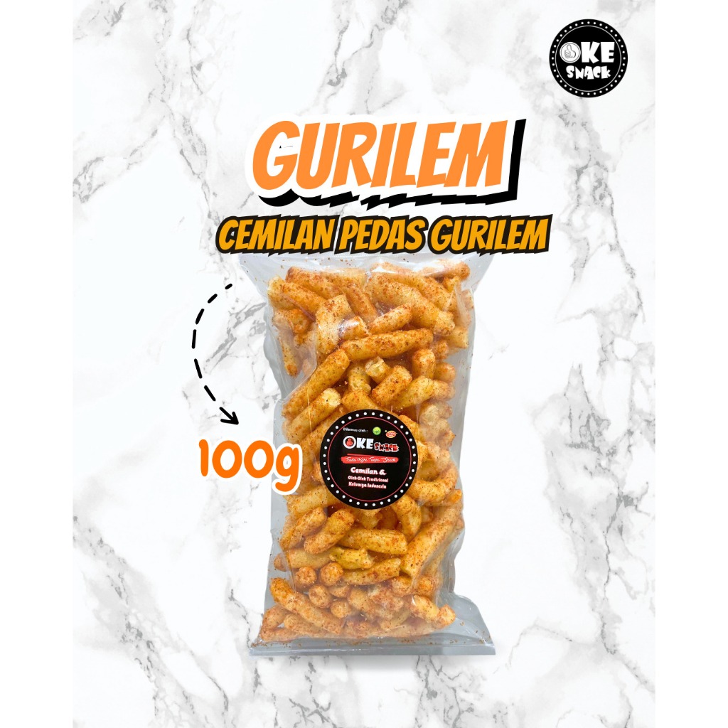 

Camilan Kerupuk Gurilem Pedas Tradisional 100g