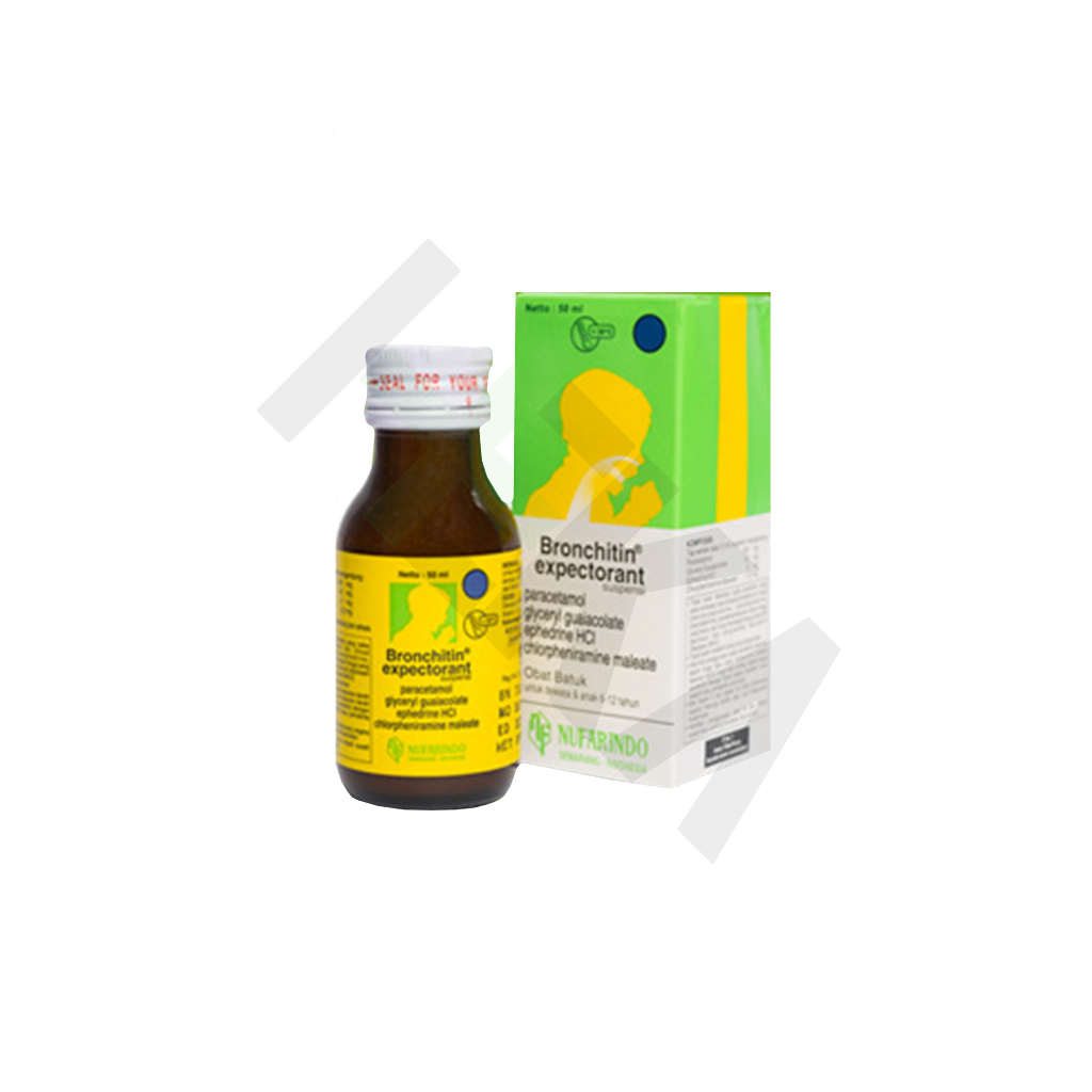 Bronchitin Expectorant Sirup 60 ml - Obat Batuk Berdahak Anak [Majapahit]