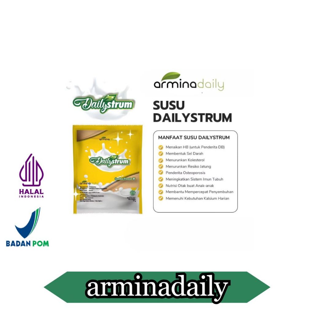 

Susu DailyStrum Atau Susu Kolostrum Armina Daily 1 Box Isi 10 Sachet